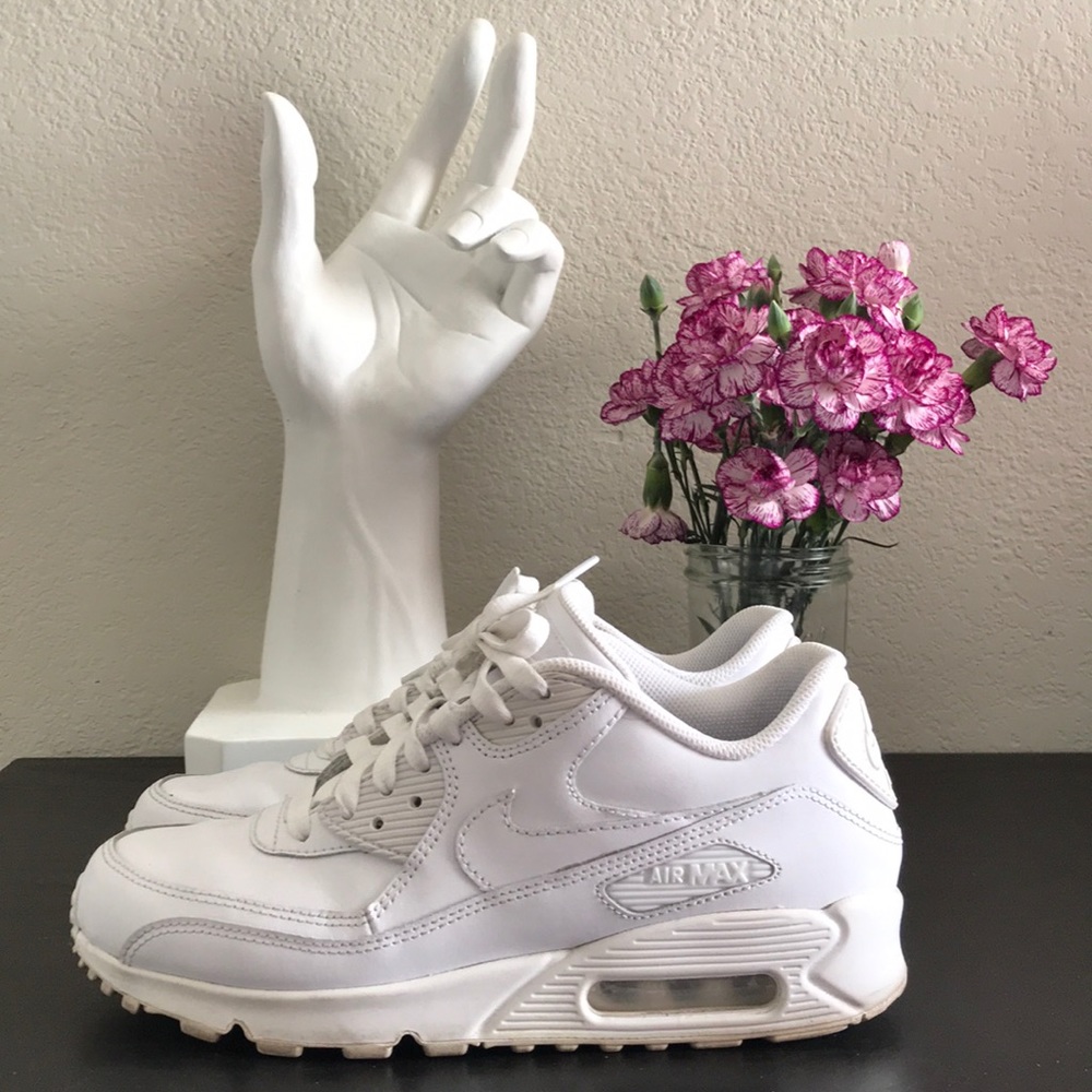 Nike air max 90 ID all white shoes women’s